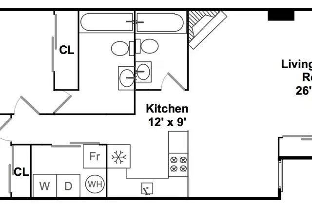 Property at 544 N Wells St Unit 3, Chicago, IL, 60654, 2 beds, 2 baths, [object Object]