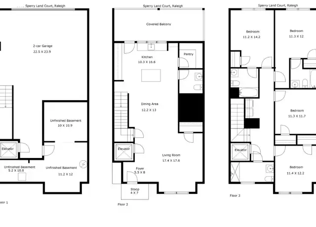 Property at 3800 Sperry Ct Unit 1, Raleigh, NC, 27606, 3 beds, 3.5 baths, [object Object]