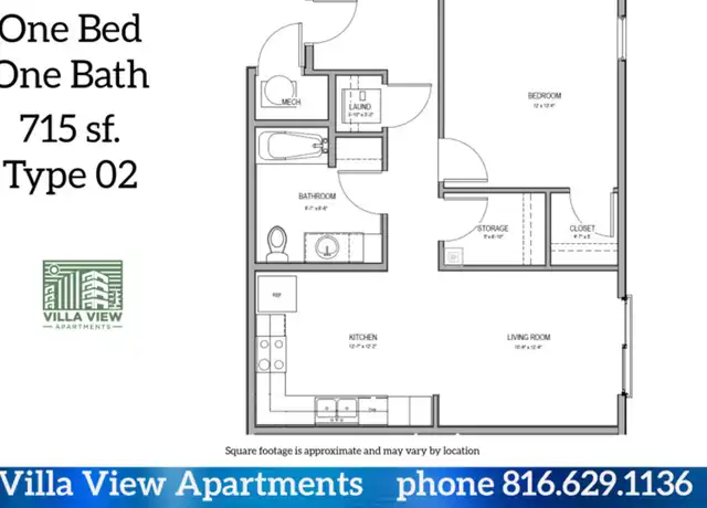 Property at 1616 Hardesty Ave Unit 3-306, Kansas City, MO, 64127, 1 bed, 1 bath, [object Object]