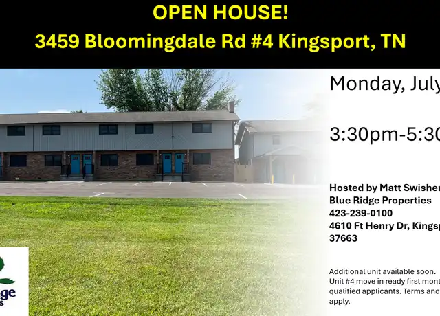 Property at 3459 Bloomingdale Rd Unit 4, Kingsport, TN, 37660, 2 beds, 1.5 baths, [object Object]