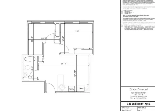 Property at 155 Endicott St, Boston, MA, 02113, 2 beds, 1 bath, [object Object]
