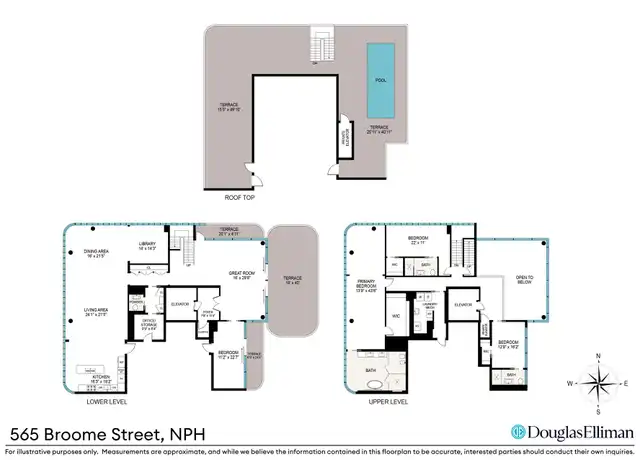 Property at 565 Broome St Unit NPH, New York, NY, 10013, 4 beds, 3.5 baths, Contact for Price