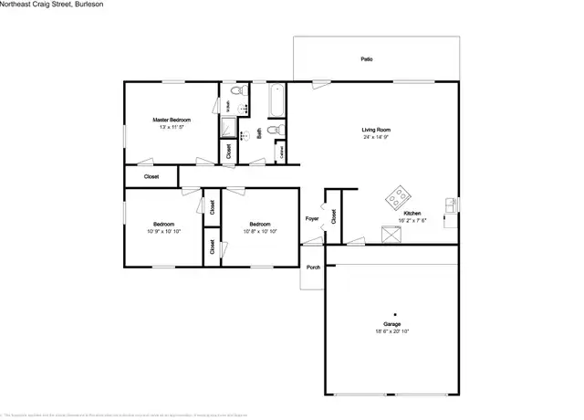 Property at 245 NE Craig St, Burleson, TX, 76028, 3 beds, 2 baths, [object Object]