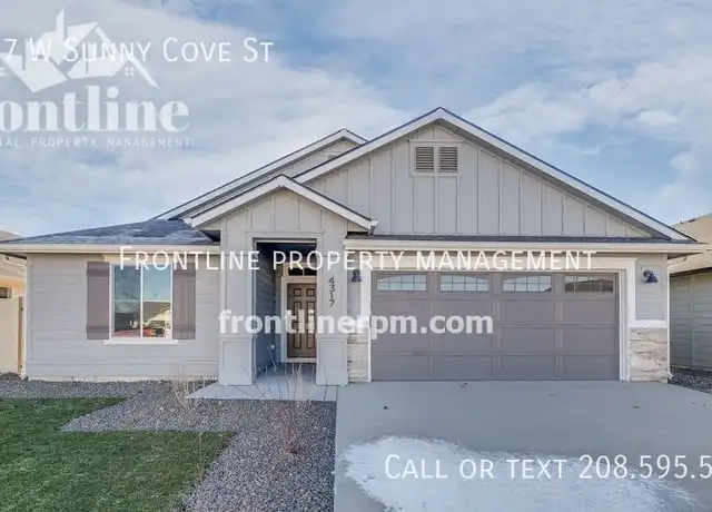 Property at 4317 W Sunny Cove St, Meridian, ID, 83646, 4 beds, 2 baths, [object Object]