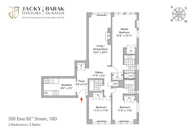 Property at 350 E 82nd St Unit 18D, New York, NY, 10028, 3 beds, 3 baths, [object Object]
