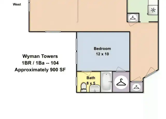 Property at 3100 Saint Paul St Unit 104, Baltimore, MD, 21218, 1 bed, 1 bath, [object Object]