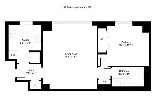 Property at 222 Riverside Dr, New York, NY, 10025, 1 bed, 1 bath, [object Object]