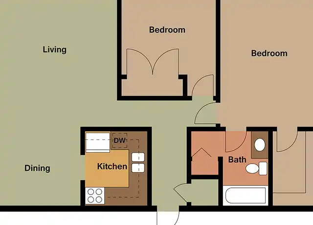 Property at 809 W Crestwood Dr Apt 303, Peoria, IL, 61614, 2 beds, 1 bath, [object Object]