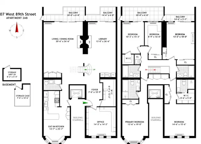 Property at 107 W 89th St Unit 2AB, New York, NY, 10024, 6 beds, 4.5 baths, [object Object]