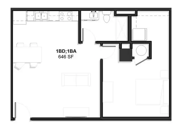 Property at 3130 Gillham Rd Unit 225, Kansas City, MO, 64109, 1 bed, 1 bath, [object Object]