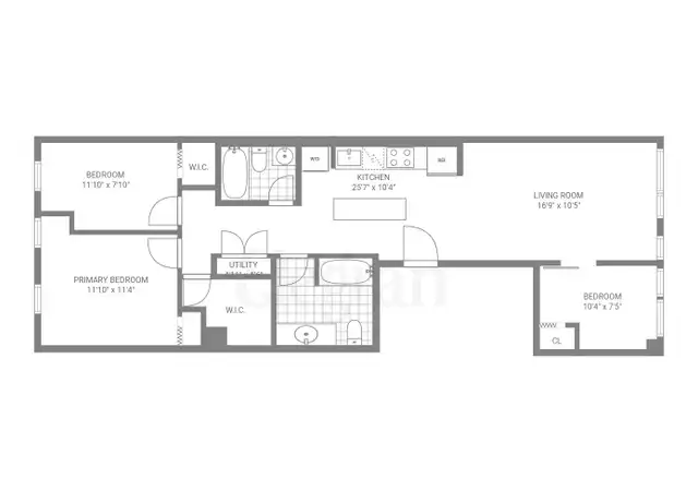 Property at 32-11 32nd St Unit 1, Astoria, NY, 11106, 3 beds, 2 baths, [object Object]