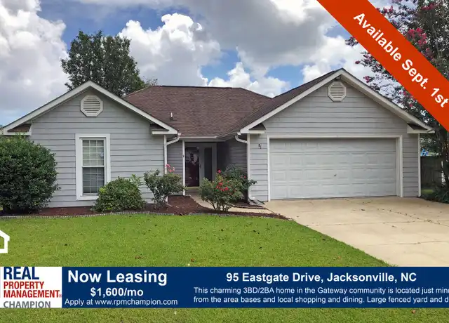 Property at 95 Eastgate Dr, Jacksonville, NC, 28540, 3 beds, 2 baths, [object Object]