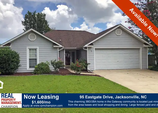 Property at 95 Eastgate Dr, Jacksonville, NC, 28540, 3 beds, 2 baths, [object Object]