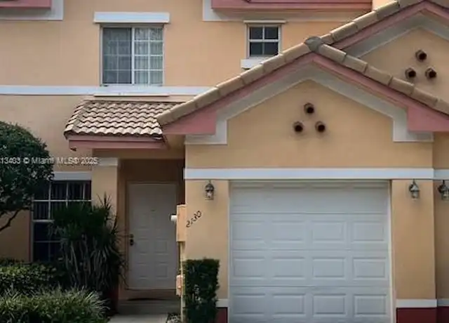 Property at 2130 SW 87th Way, Miramar, FL, 33025, 2 beds, 2.5 baths, [object Object]