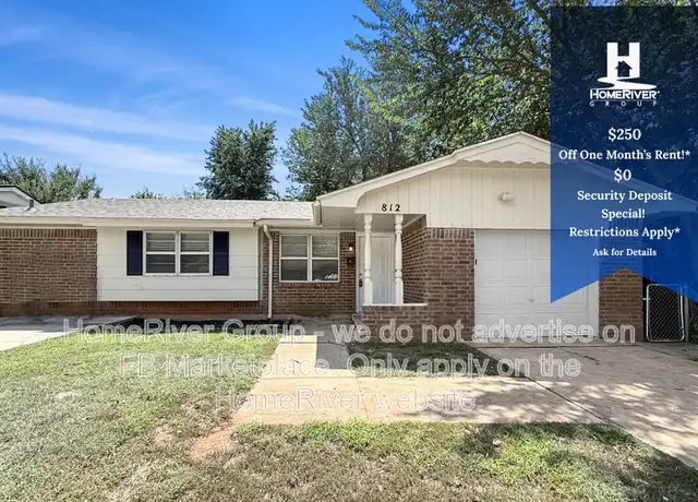 Property at 812 Meadowridge Dr, Oklahoma City, OK, 73110, 3 beds, 1 bath, [object Object]