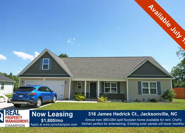 Property at 316 James Hedrick Ct, Jacksonville, NC, 28540, 3 beds, 2 baths, [object Object]