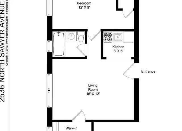 Property at 2536 Sawyer LLC - 2536 N Sawyer Ave, Chicago, IL, 60647, 1 bed, 1 bath, [object Object]