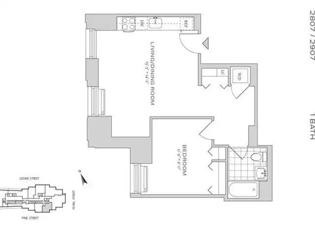 Property at 70 Pine St Unit 2908, New York, NY, 10005, 1 bed, 1 bath, [object Object]