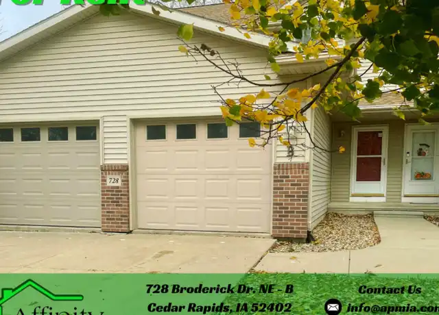 Property at 728 Broderick Dr NE Unit B, Cedar Rapids, IA, 52402, 2 beds, 1.5 baths, [object Object]