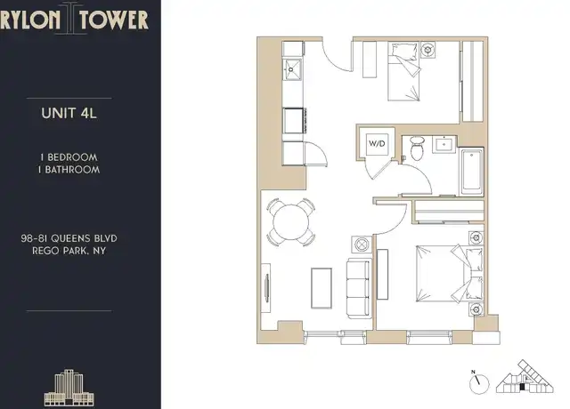 Property at 98-81 Queens Blvd Unit 4-L, Flushing, NY, 11374, 1 bed, 1 bath, [object Object]