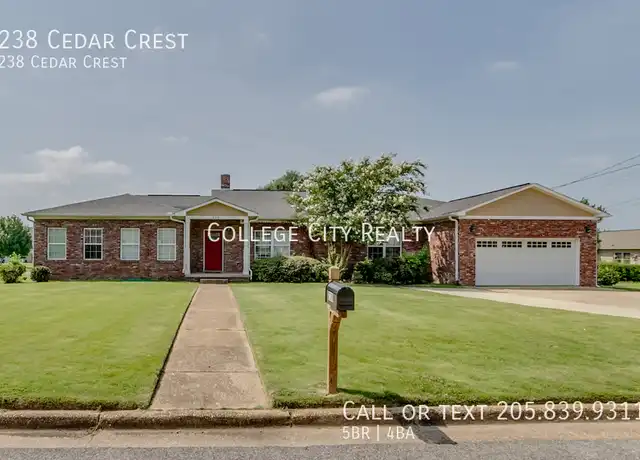Property at 238 Cedar Crst, Tuscaloosa, AL, 35401, 5 beds, 4 baths, [object Object]