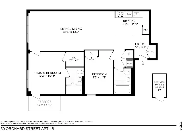 Property at 50 Orchard St Unit 4B, New York, NY, 10002, 2 beds, 2 baths, [object Object]