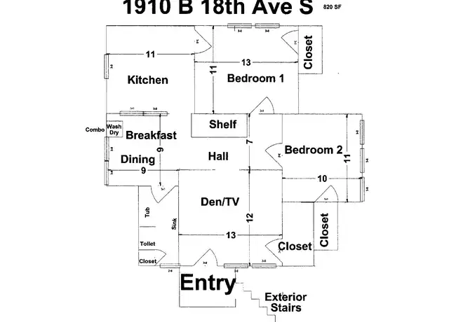 Property at 1910 18th Ave S Unit B, Nashville, TN, 37212, 2 beds, 1 bath, [object Object]
