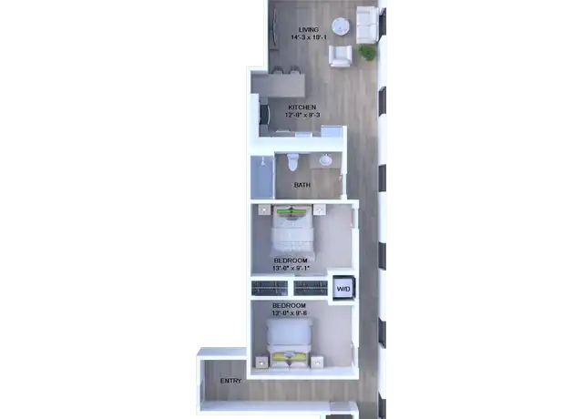 Property at 123 Water St Unit 301, Toledo, OH, 43604, 2 beds, 1 bath, [object Object]