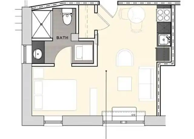 Property at 541 S 24th St Unit S-405, Omaha, NE, 68102, 0 beds, 1 bath, [object Object]