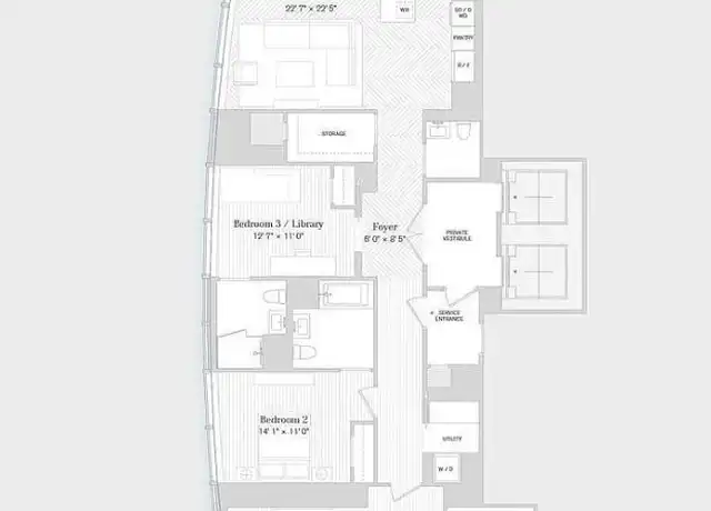Property at 111 Murray St Unit 33W, New York, NY, 10007, 3 beds, 3.5 baths, [object Object]