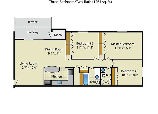 Property at Streamside West Apartments - 340 N Summit Ave, Gaithersburg, MD, 20877, 1 bed, 1 bath, [object Object]