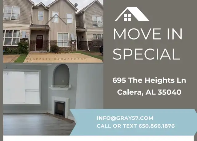 Property at 695 The Heights Ln, Calera, AL, 35040, 2 beds, 2.5 baths, [object Object]