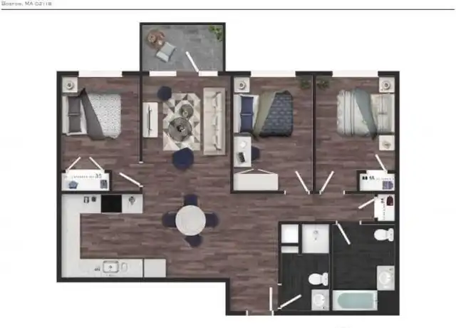 Property at 1075 Tremont St, Boston, MA, 02120, 3 beds, 2 baths, [object Object]