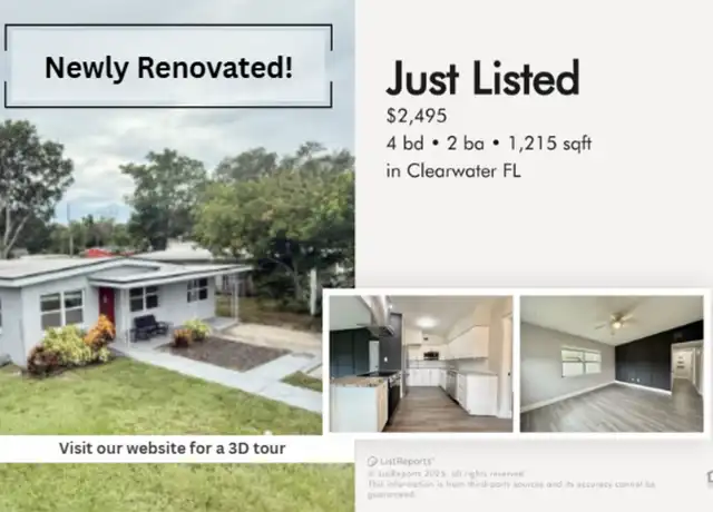 Property at 1375 Tuscola St, Clearwater, FL, 33756, 4 beds, 2 baths, [object Object]