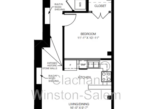 Property at 50 W 4th St Unit 102, Winston-Salem, NC, 27101, 1 bed, 1 bath, [object Object]