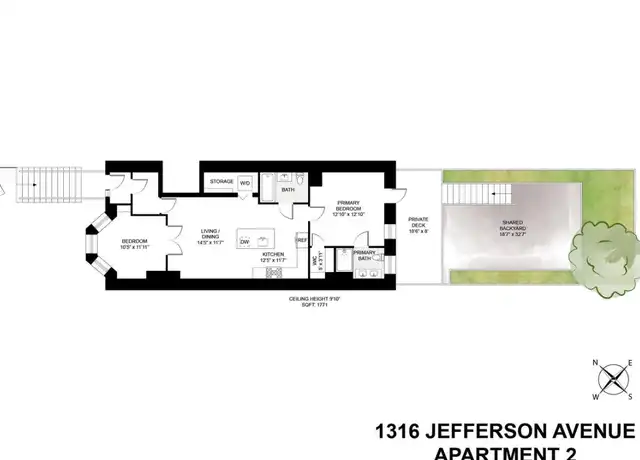 Property at 1316 Jefferson Ave Unit 2, Brooklyn, NY, 11221, 2 beds, 2 baths, [object Object]