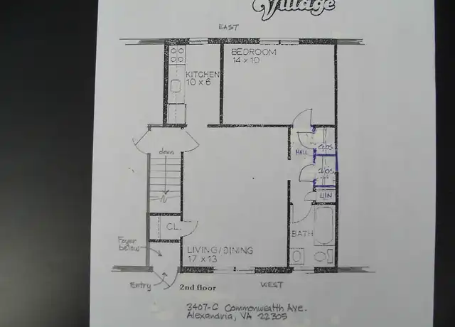 Property at 3407 Commonwealth Ave Unit C, Alexandria, VA, 22305, 1 bed, 1 bath, [object Object]