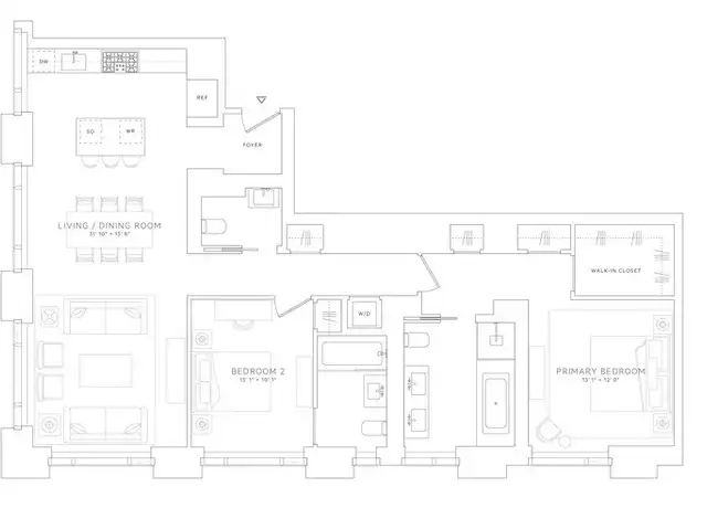 Property at 277 5th Ave Unit 42C, New York, NY, 10016, 2 beds, 2.5 baths, [object Object]