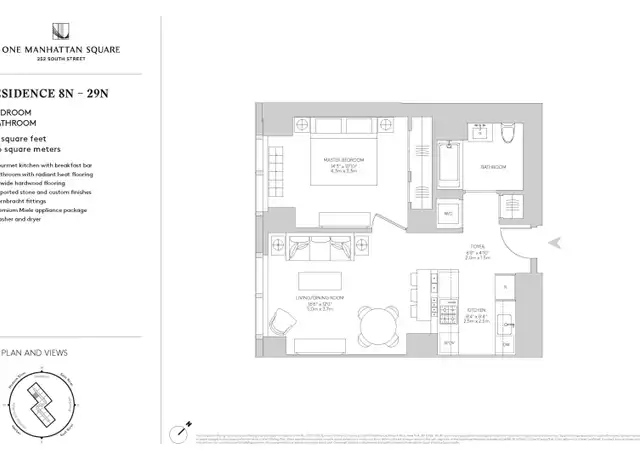 Property at 252 South St Unit 54N, New York, NY, 10002, 1 bed, 1 bath, [object Object]