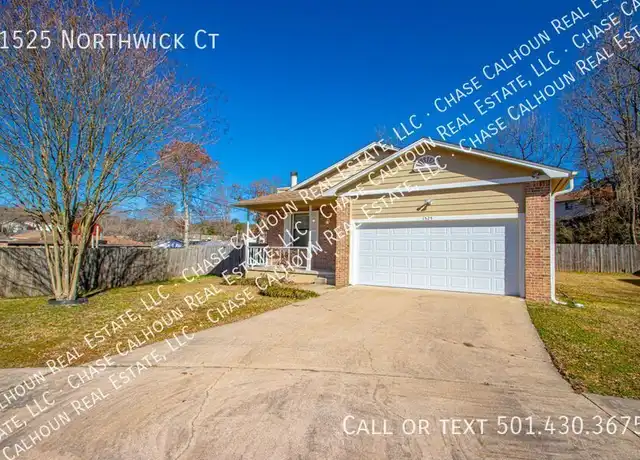 Property at 1525 Northwick Ct, Little Rock, AR, 72227, 3 beds, 2 baths, [object Object]