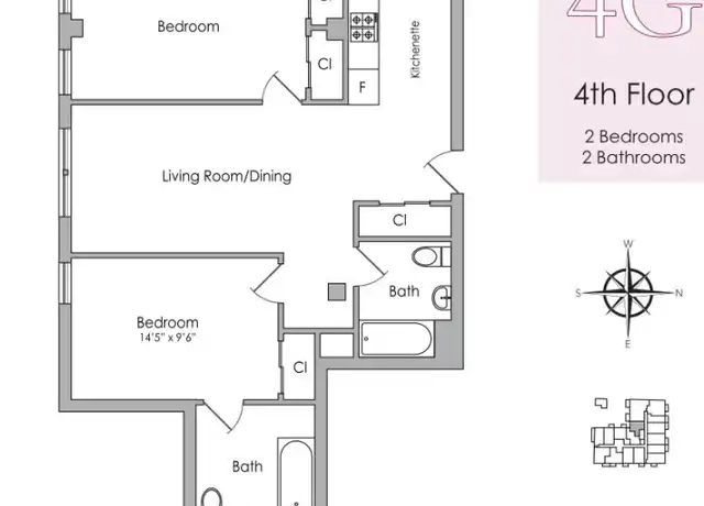 Property at 1020 Rogers Ave Unit 4G, Brooklyn, NY, 11226, 2 beds, 2 baths, [object Object]