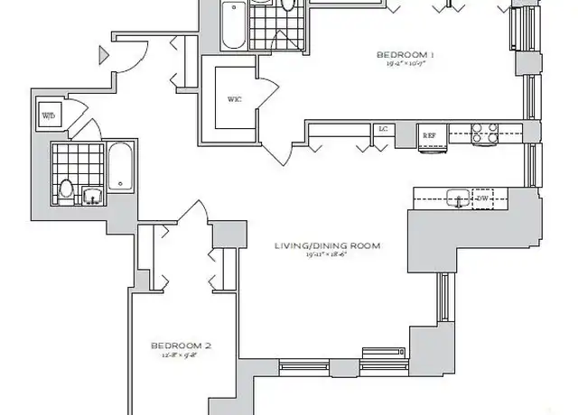 Property at 70 Pine St Unit 2907, New York, NY, 10005, 2 beds, 2 baths, [object Object]