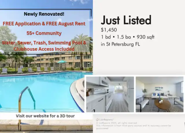 Property at 5095 Bay St NE, St. Petersburg, FL, 33703, 1 bed, 1.5 baths, [object Object]