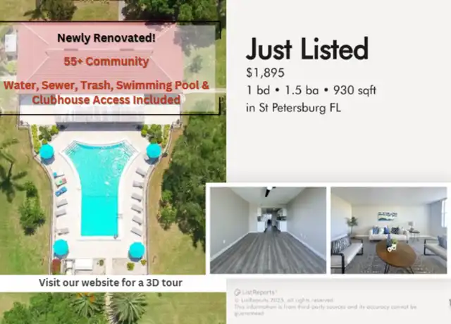 Property at 5095 Bay St NE, St. Petersburg, FL, 33703, 1 bed, 1.5 baths, [object Object]