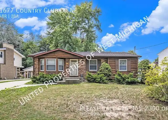 Property at 1677 Country Club Dr NE, Grand Rapids, MI, 49505, 4 beds, 2 baths, [object Object]