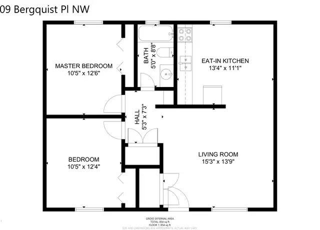 Property at 5909 Berquist Pl NW, Albuquerque, NM, 87105, 2 beds, 1 bath, [object Object]