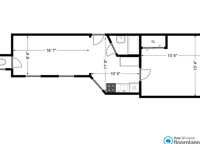 Property at 306 E 11th St Unit 5B, New York, NY, 10003, 1 bed, 1 bath, [object Object]
