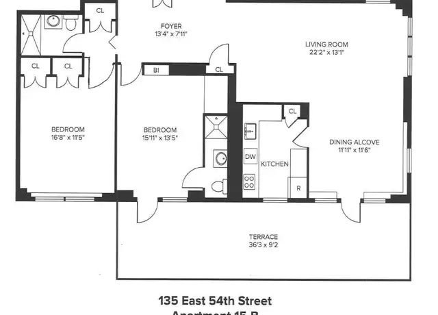 Property at 135 E 54th St Unit 15B, New York, NY, 10022, 2 beds, 2 baths, [object Object]