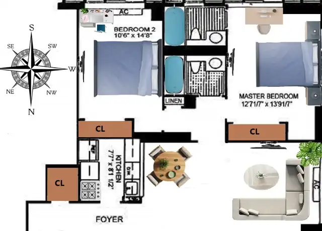 Property at 445 5th Ave Unit 23C, New York, NY, 10016, 2 beds, 2 baths, [object Object]