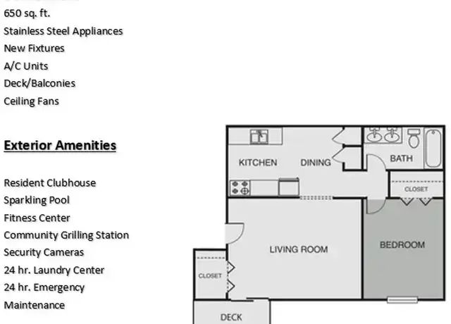 Property at 6838 Cantrell Rd Unit N40, Little Rock, AR, 72207, 1 bed, 1 bath, [object Object]
